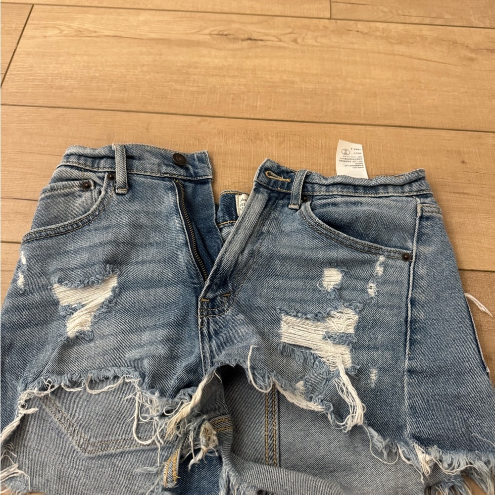 Abercrombie & Fitch Blue High Rise Shorts